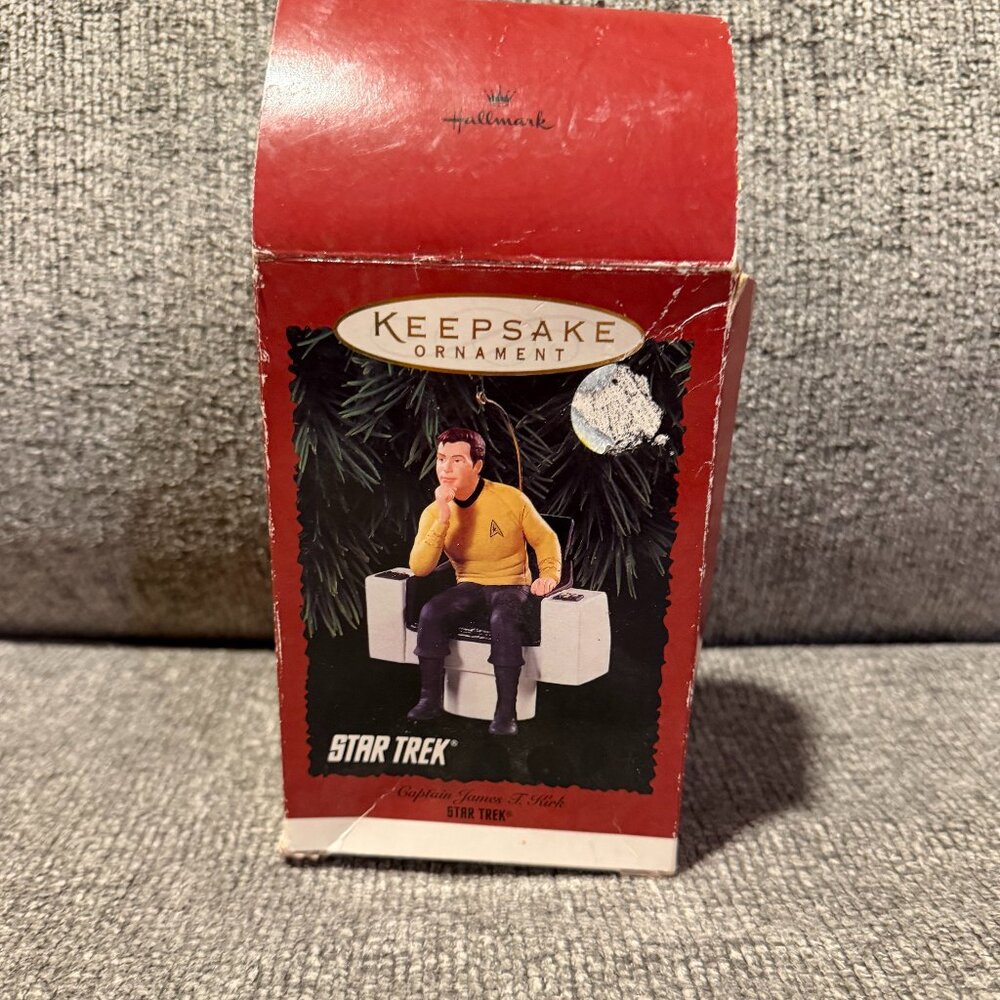 Hallmark Keepsake Ornament Star Trek Captain James T. Kirk 1995 Christmas